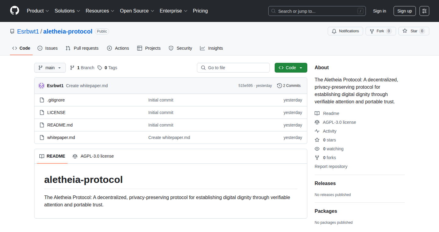 Aletheia Protocol: A Blueprint for a Fair Web