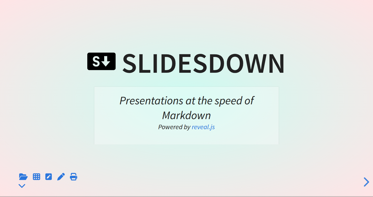 Slidesdown: Markdown Presentations Reimagined