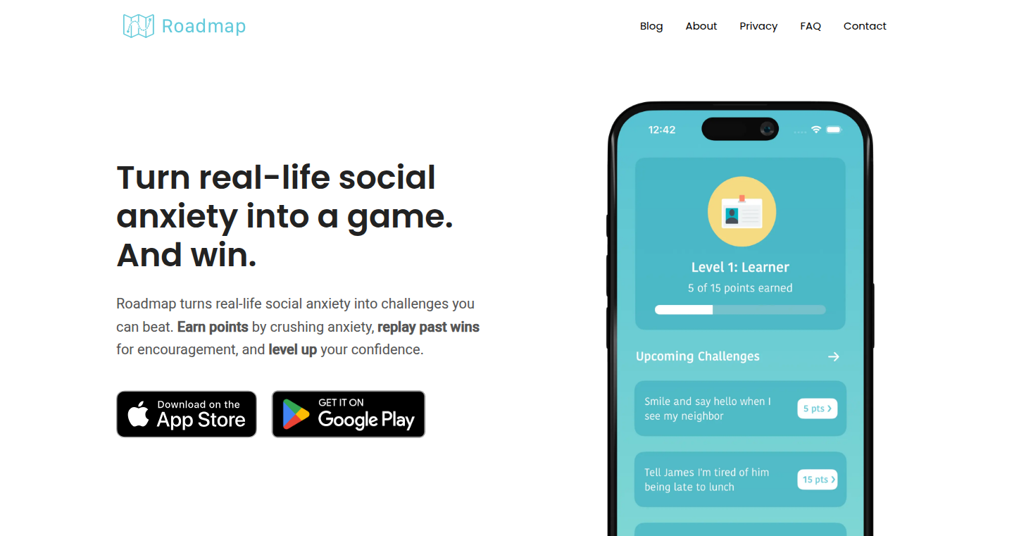 Roadmap: Social Anxiety Combat Simulator