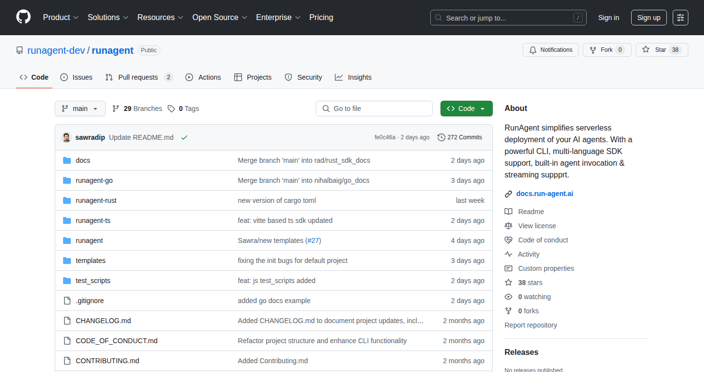 RunAgent: Universal AI Agent Deployment Platform