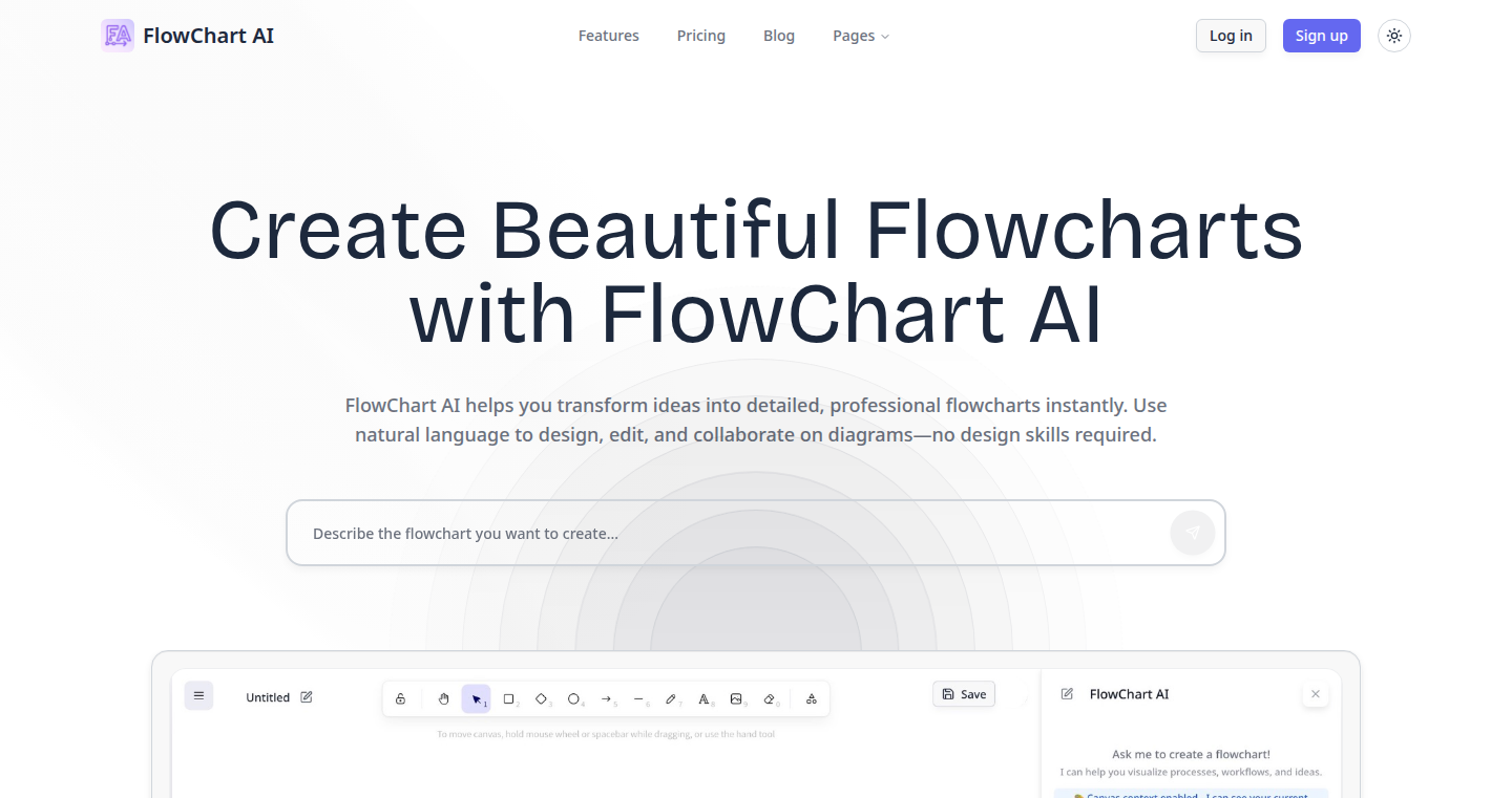 Flowchart AI: 将自然语言转化为可编辑流程图