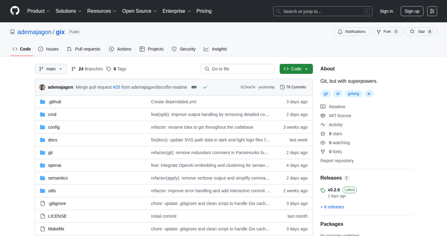 Gix: AI-Powered Git Assistant