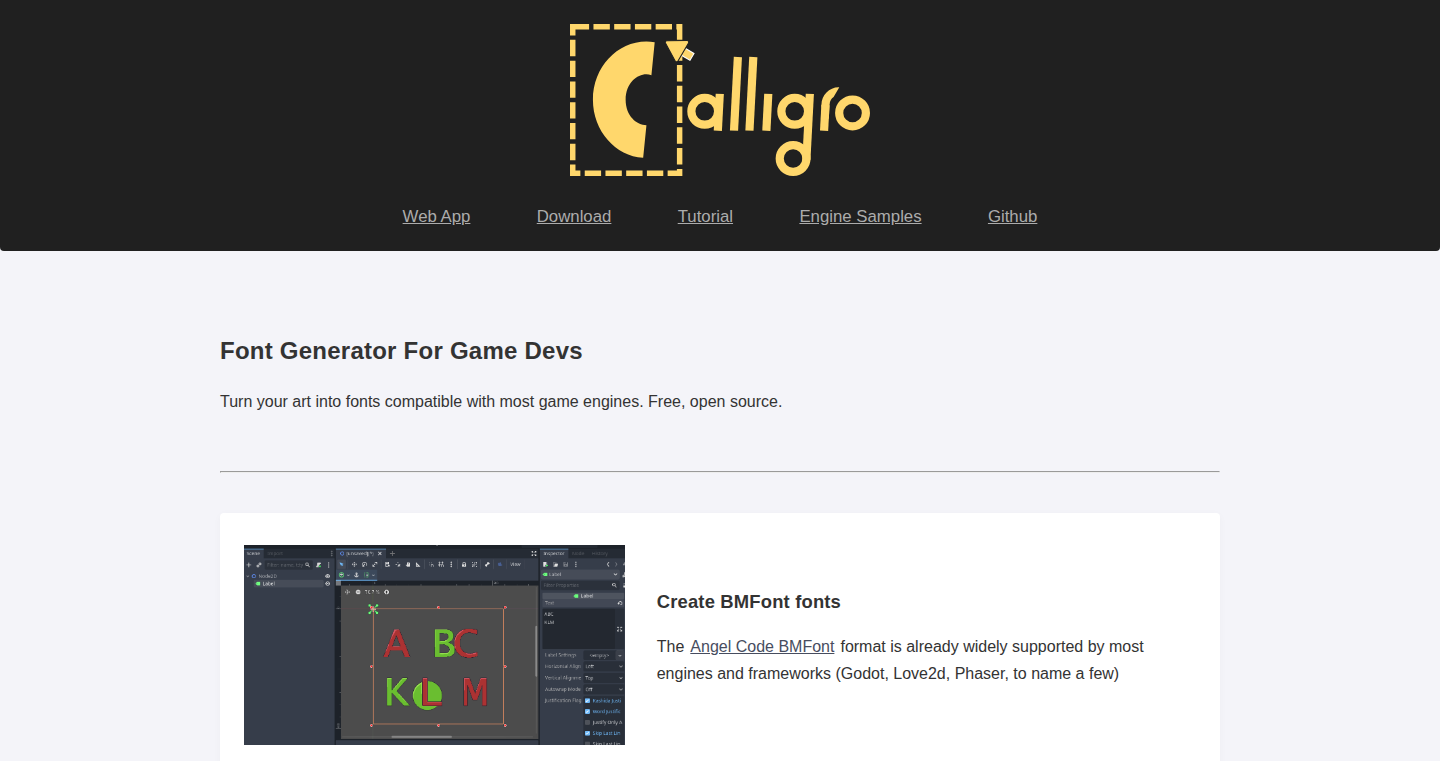 Calligro: Your Custom Bitmap Font Forge