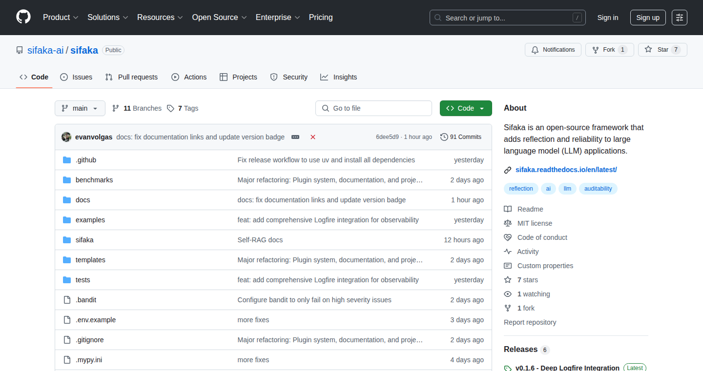 Sifaka: LLM Reliability Enhancement Framework