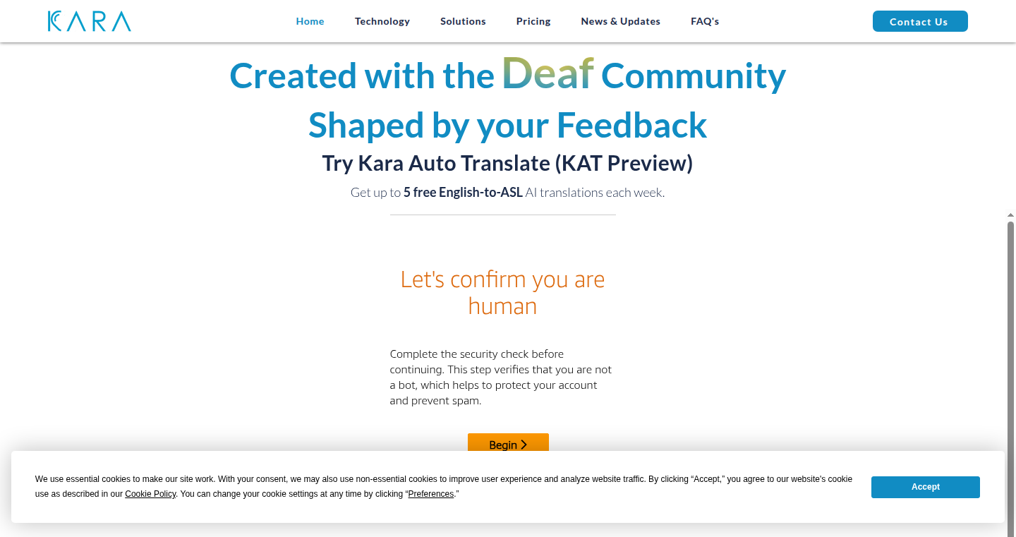Kara Auto Translate: AI-Powered English to ASL Video Translation