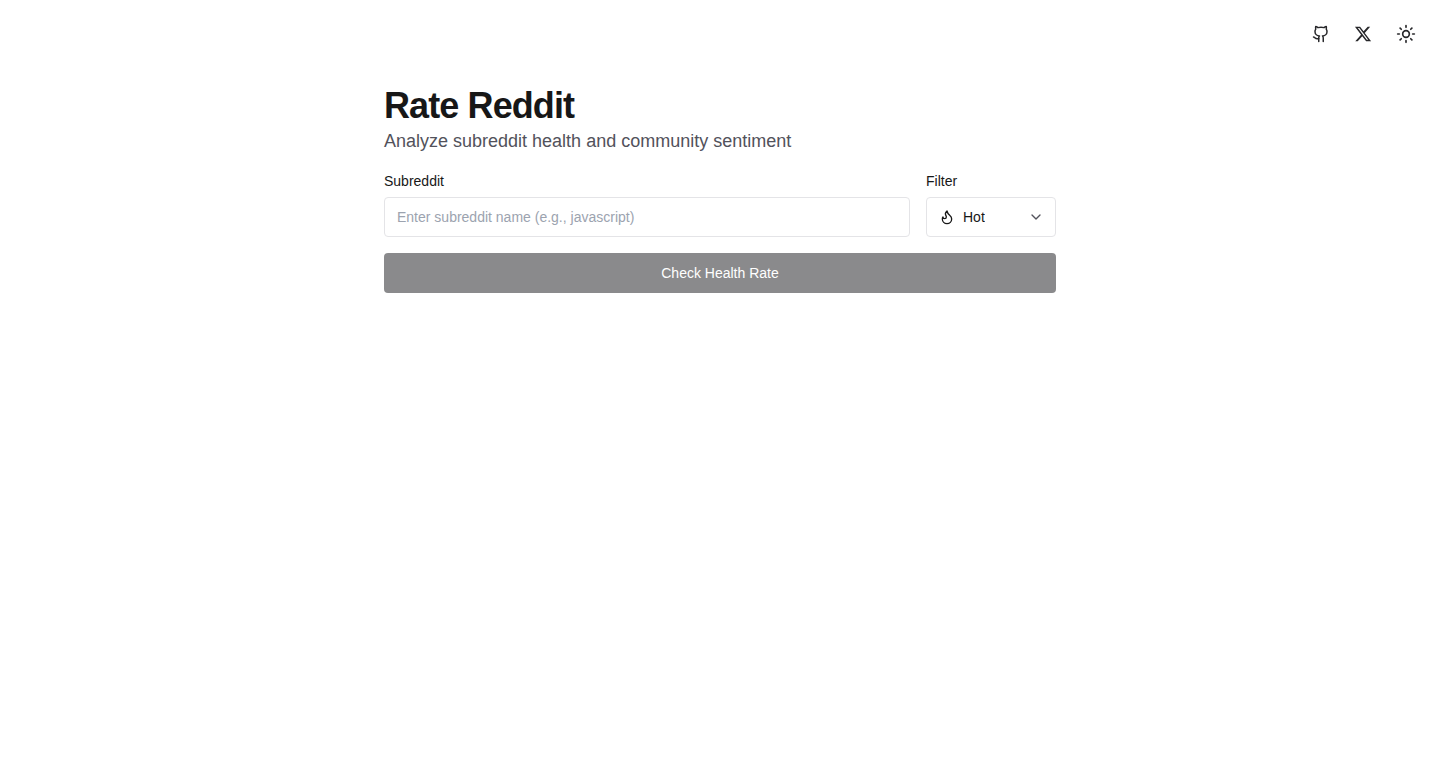 Rate Reddit: Sentiment Score Analyzer