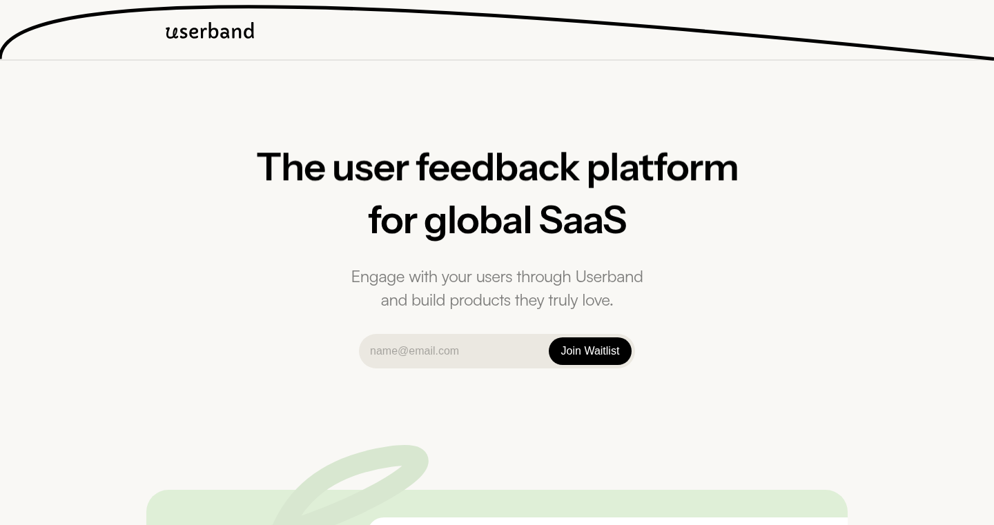 Userband: 简化用户反馈,加速产品市场匹配