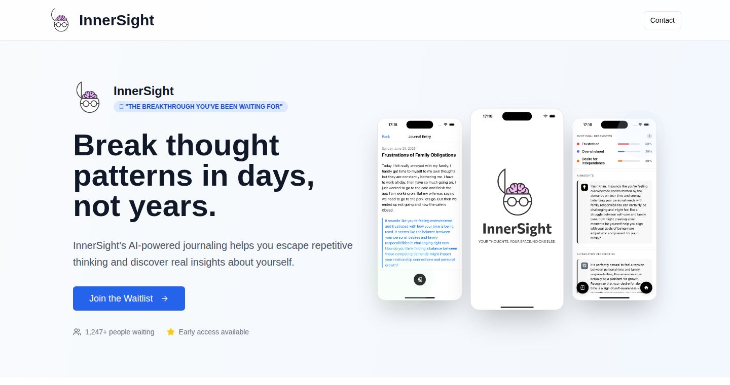 InnerSight:深度冥想日记,连接你的内心世界