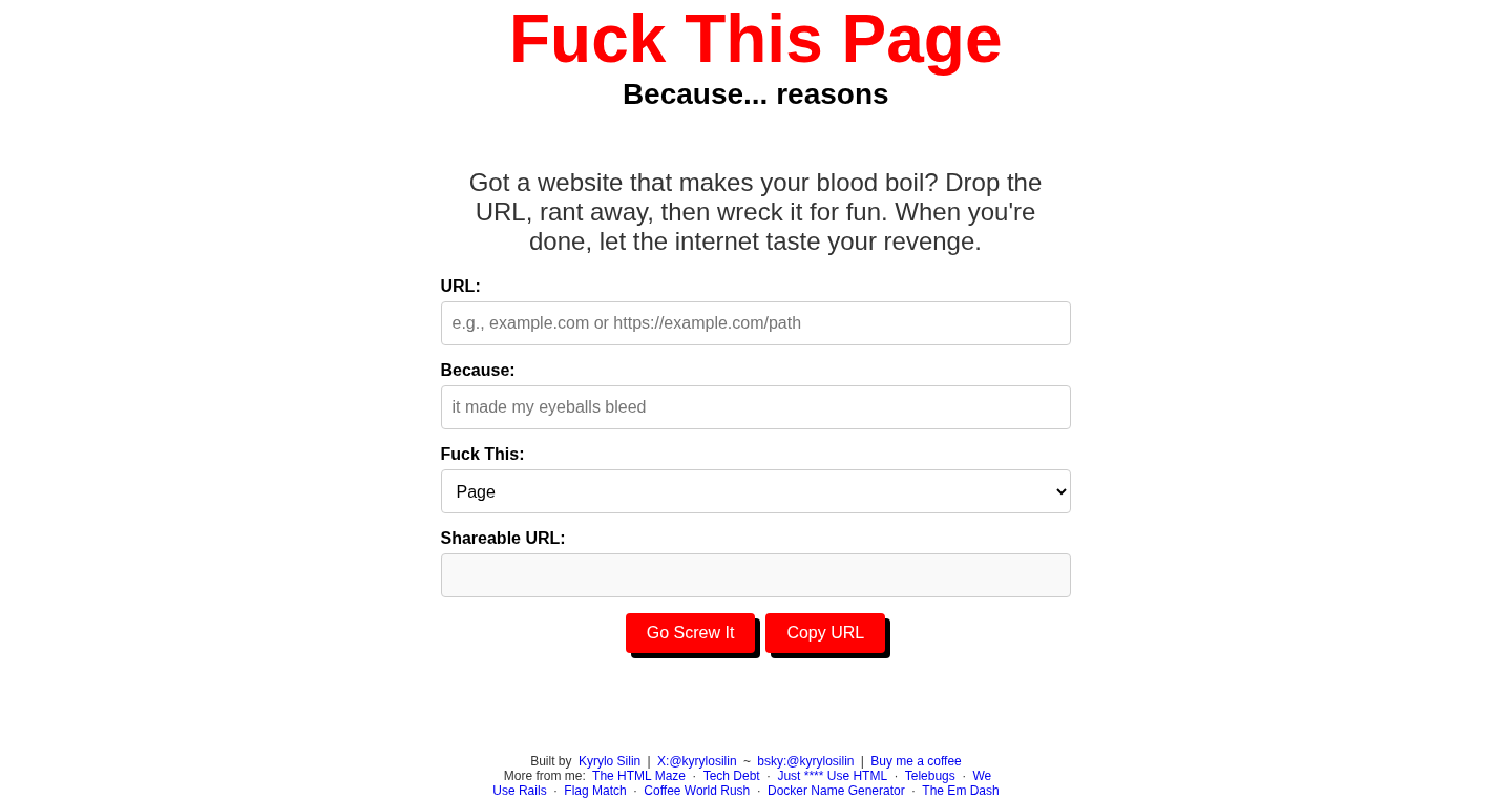 网页复仇者 (Screw This Page)