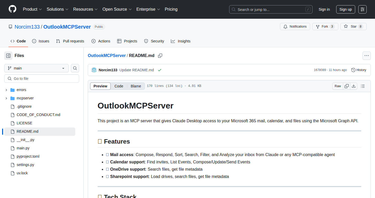 Outlook MCP Server:img