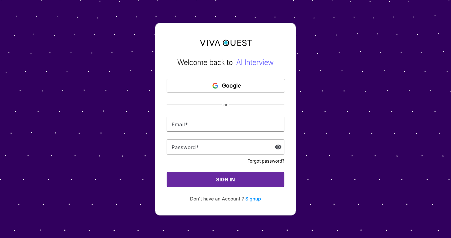 VivaQuest - AI 面接練習プラットフォーム