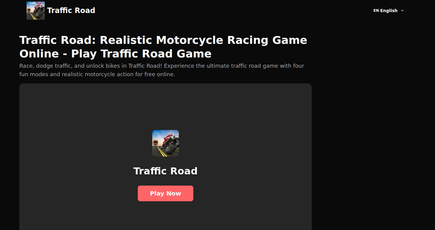 Traffic Road:ブラウザ上での高速トラフィック回避ゲーム