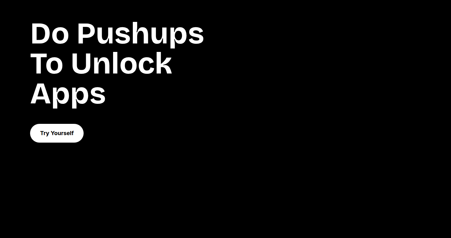 スマホ中毒脱出!プッシュアップでロック解除するアプリ