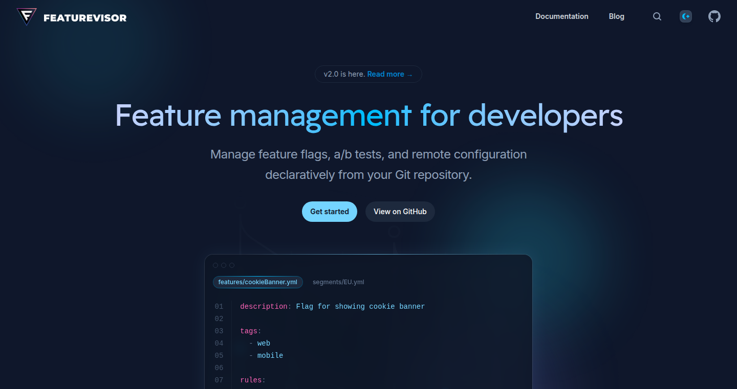 Featurevisor v2.0:Git 기반 선언적 기능 플래그 관리 시스템