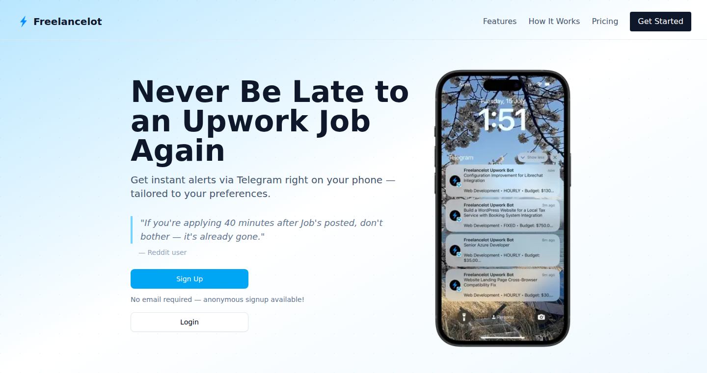 Upwork Job Watcher Bot
