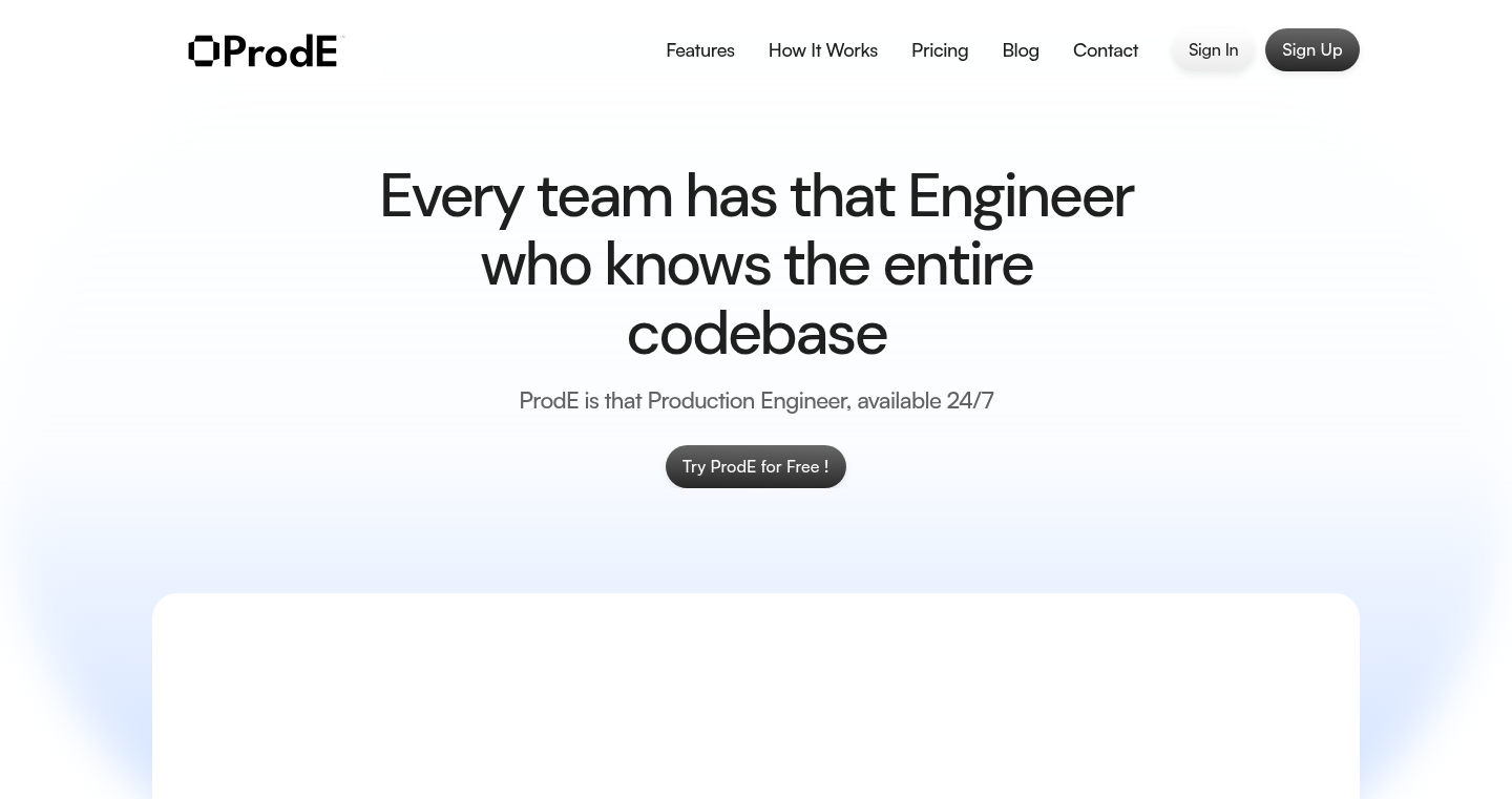 ProdE - マルチレポコードベースのためのAIコーディングアシスタント
