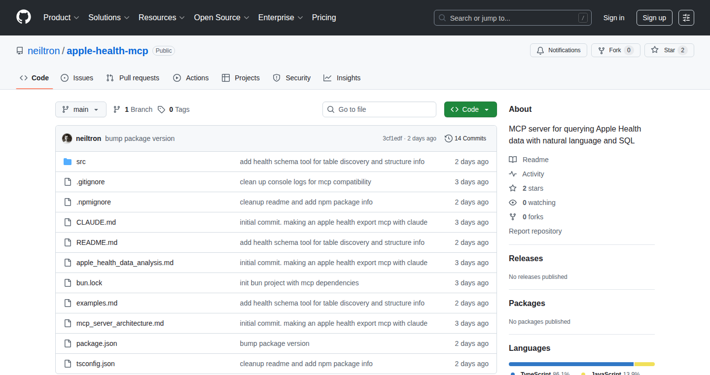 Apple Health MCP Server