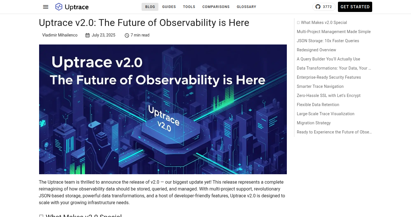 Uptrace v2.0: Lightning-Fast Open-Source Observability with ClickHouse JSON