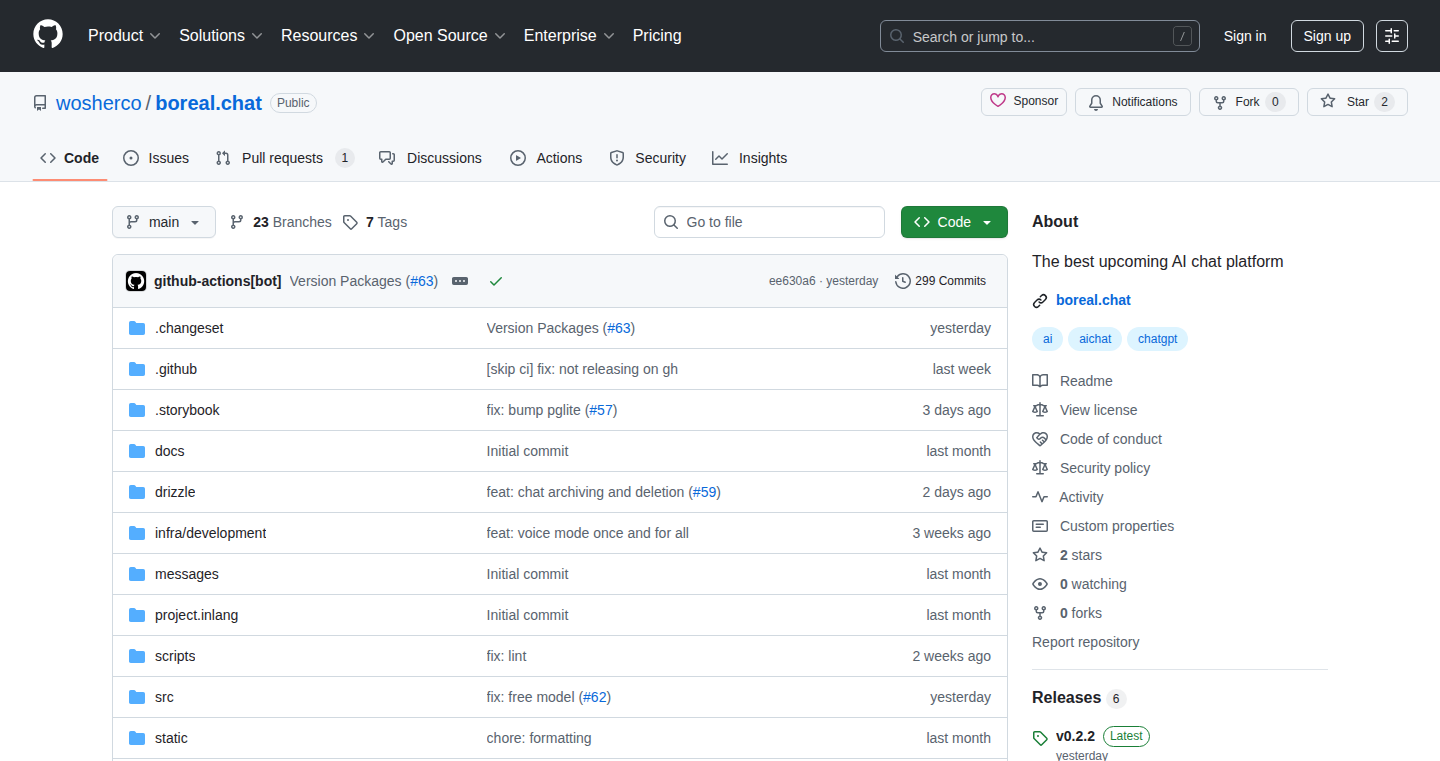 Boreal.chat: A Fast and Reliable Open AI Chat Platform