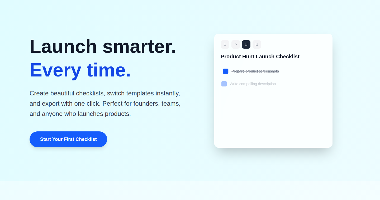 LaunchChecklist.pro: Your Customized Launch Day Command Center