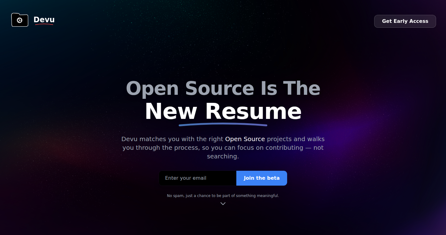 Devu: Intelligent Open Source Contribution Platform