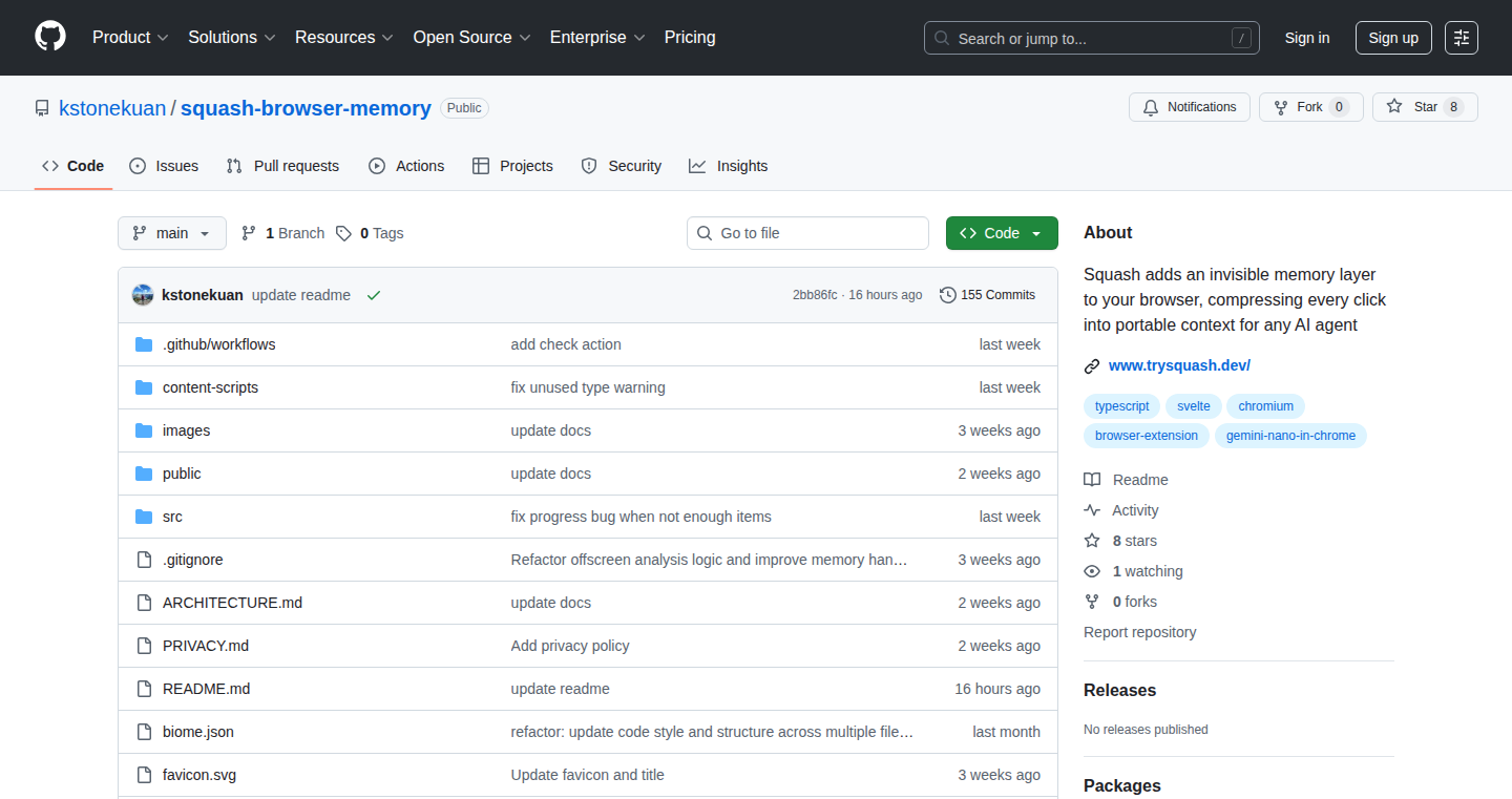 Squash: Browser History Context for AI Tools