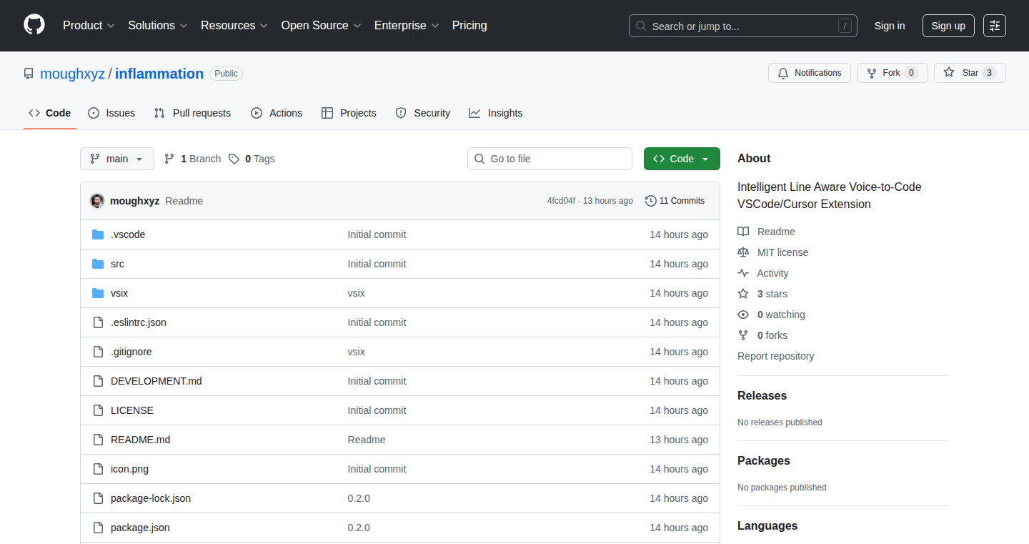 Inflammation: Intelligent Voice-to-Code for Cursor and VSCode