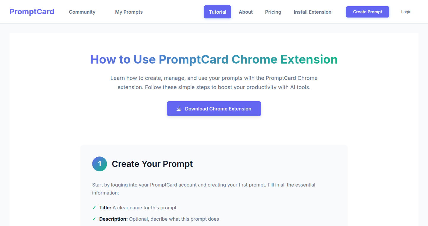 PromptCard: ChatGPTのための高速プロンプトインジェクション拡張機能