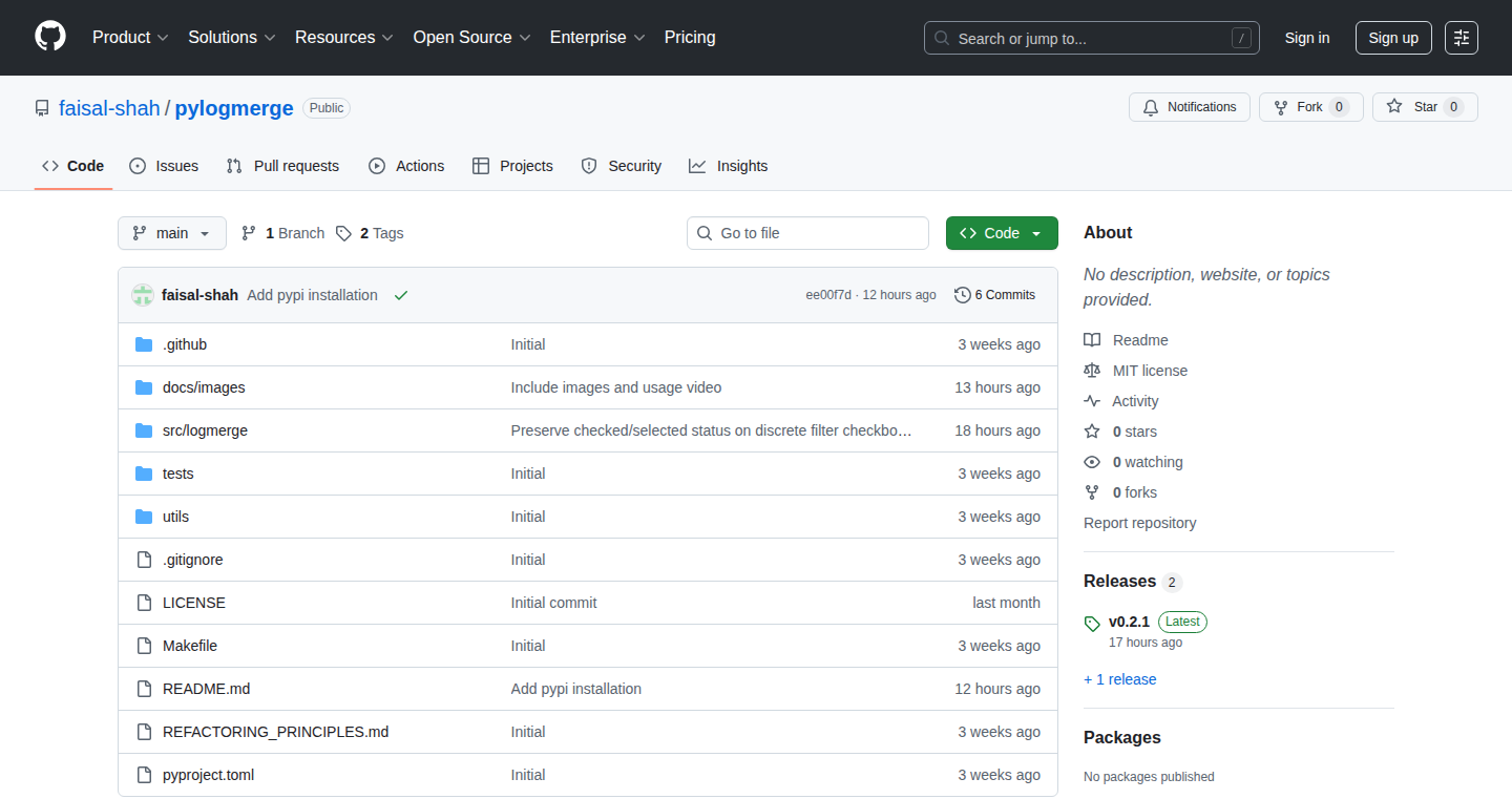 Pylogmerge - ログファイルを一元化して表示するツール