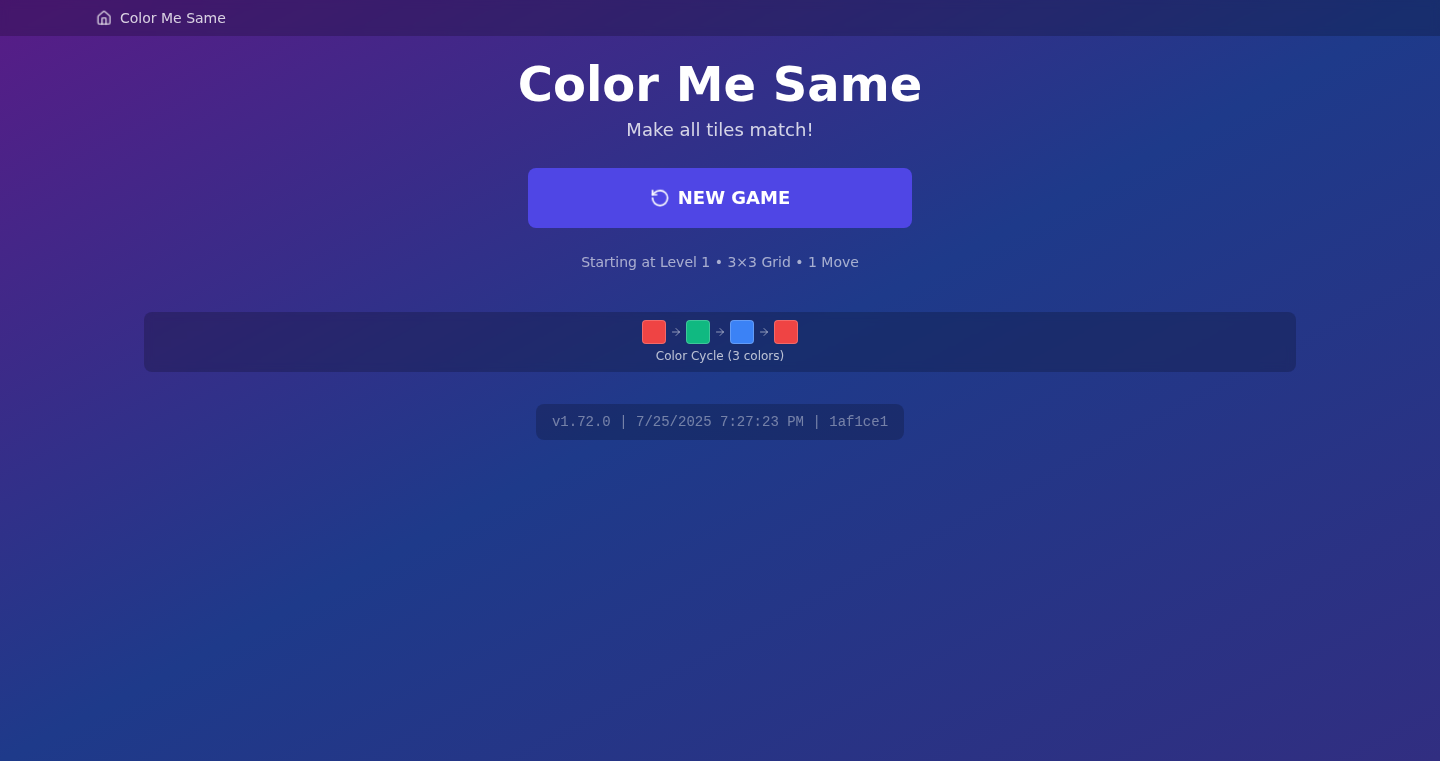 ColorMeSame - 色彩同期ロジックゲーム