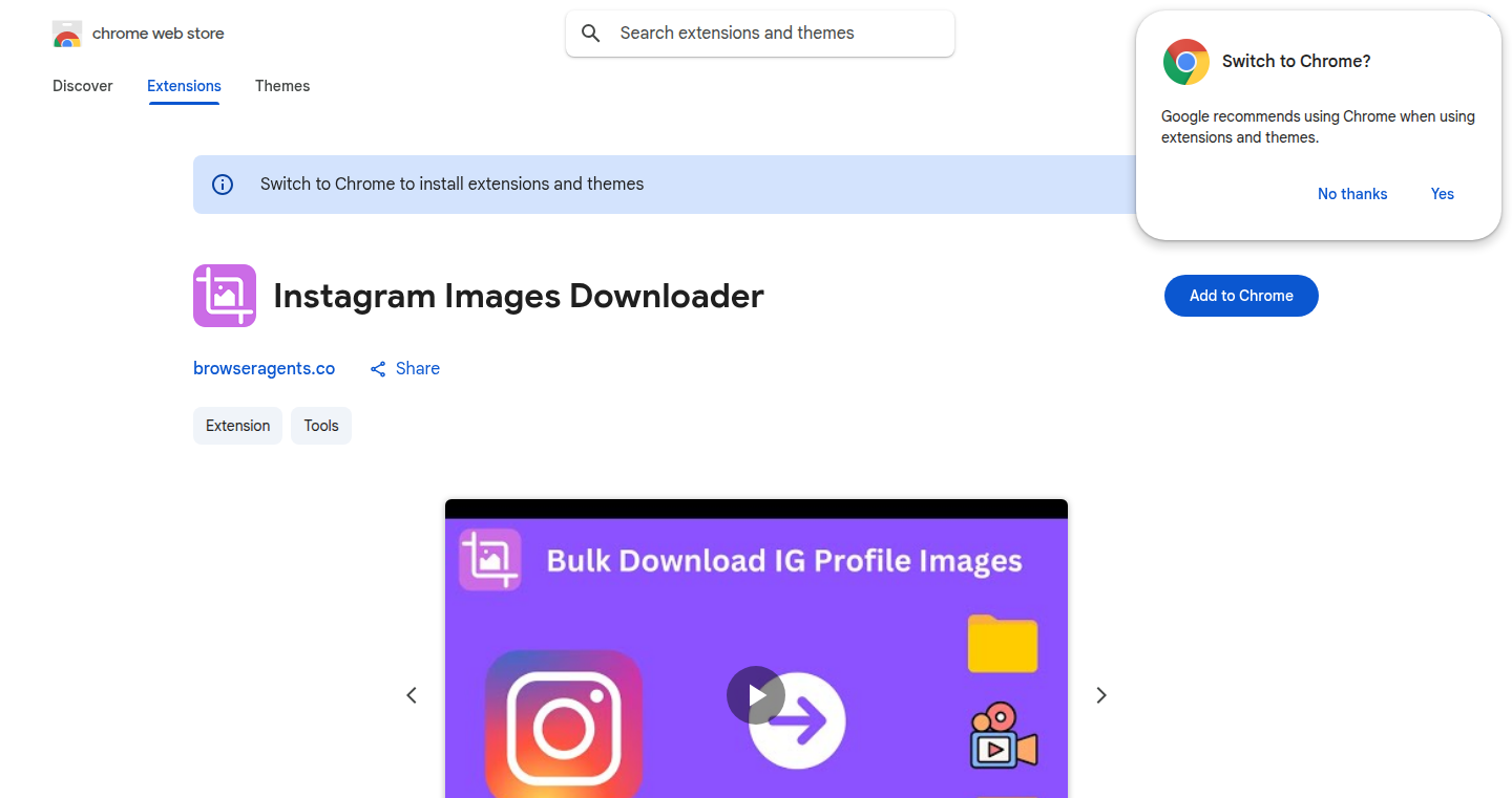 インスタグラム画像ダウンローダー(Instagram Images Downloader)