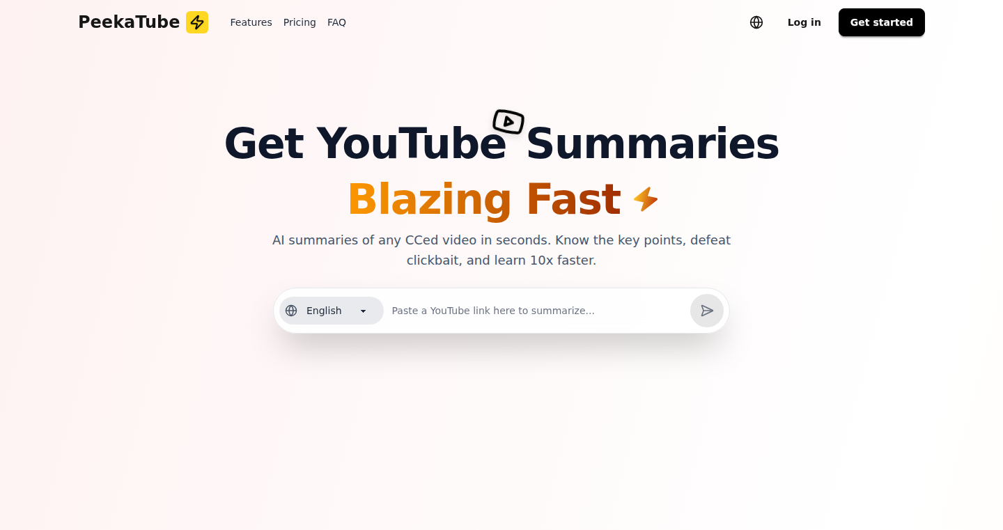 Peekatube: AI-Powered YouTube Video Summarizer