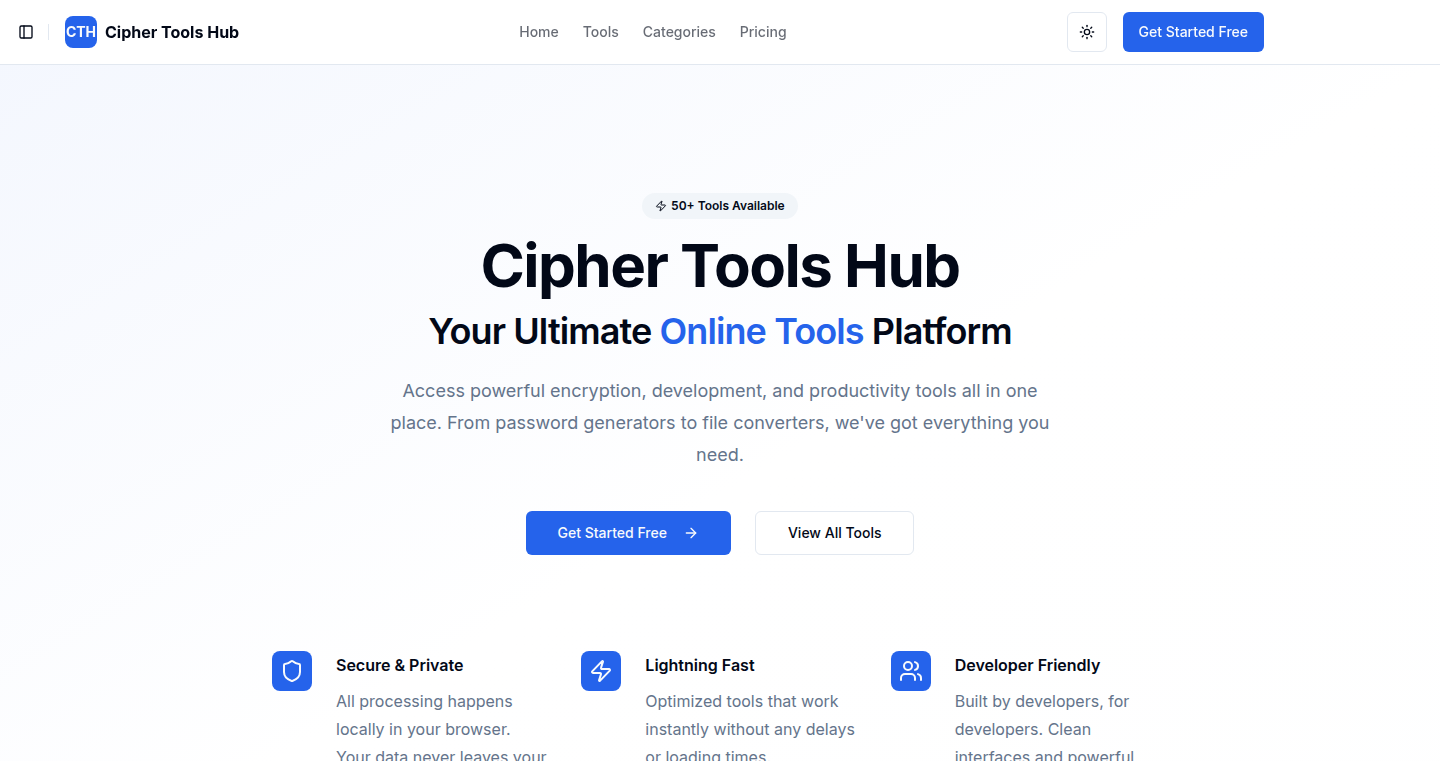 Cipher Tools Hub: A Swiss Army Knife for Developers and Security Enthusiasts