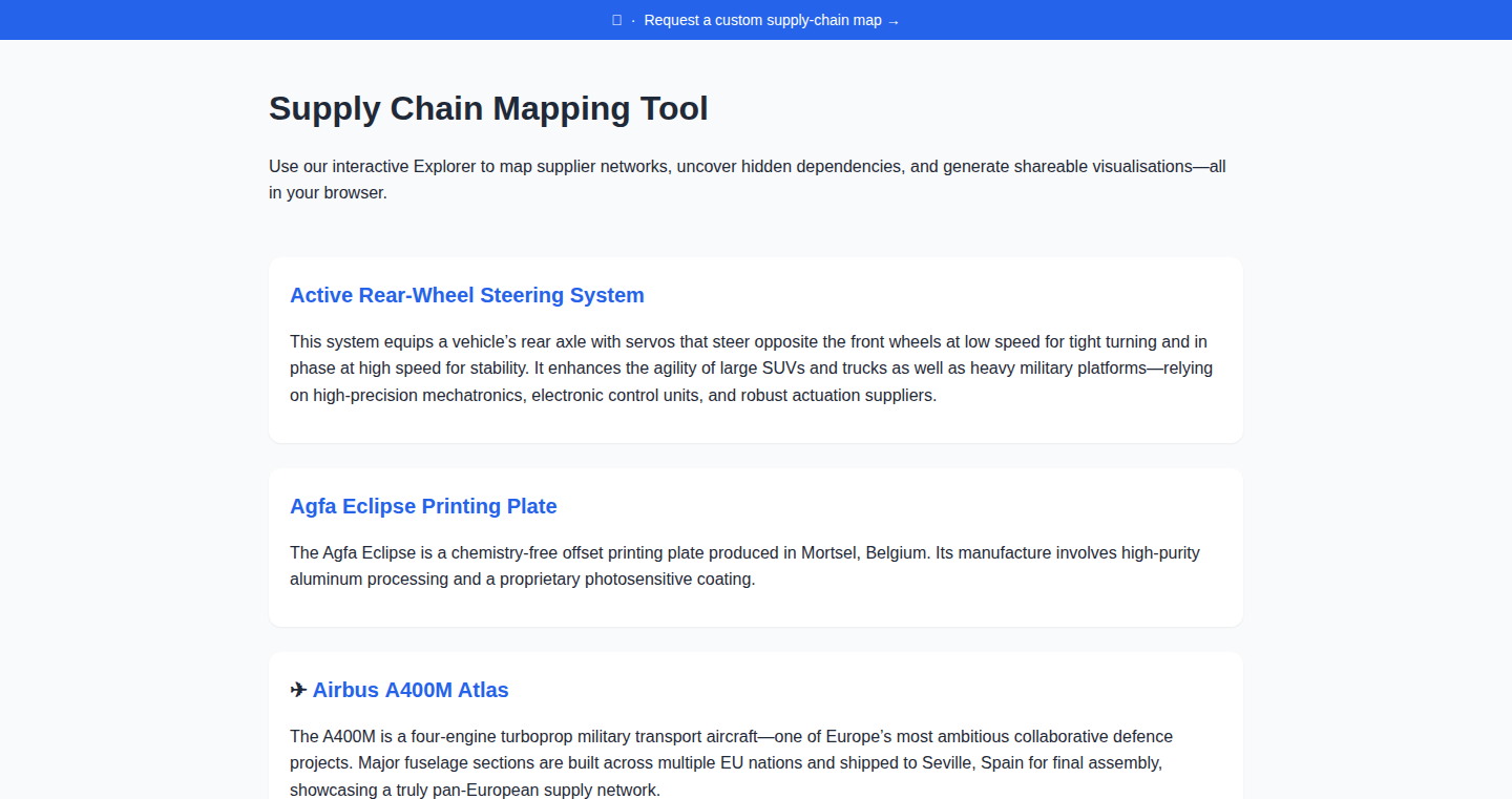 Supply Chain Mapper: A Contextual LLM-Powered Product Traceability Tool