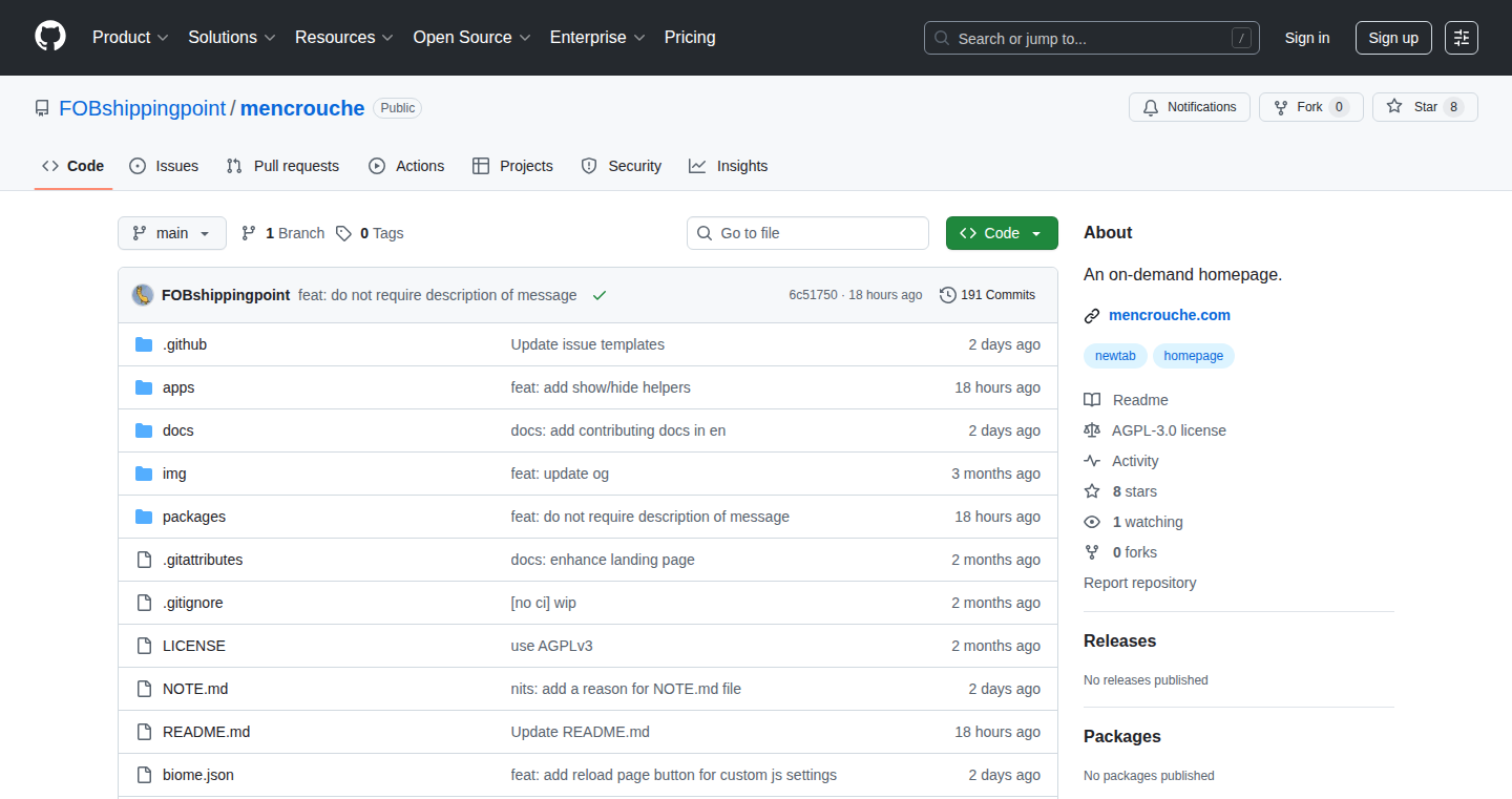 Mencrouche: Your Code-Powered Homepage