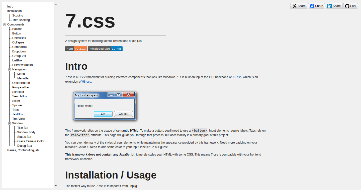 Web7: A Windows 7 GUI Rendering Engine for the Web