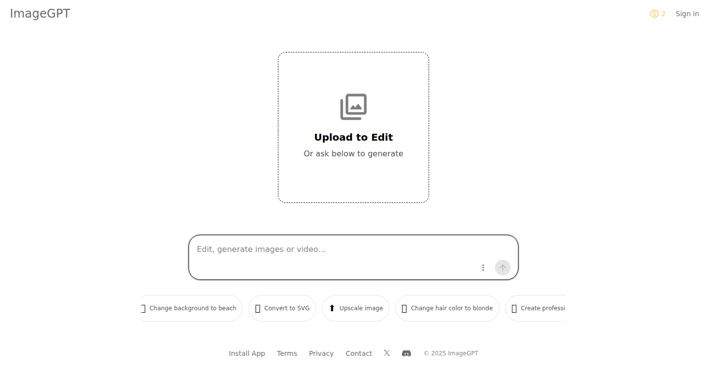 ImageGPT: AI-Powered Image & Video Editor