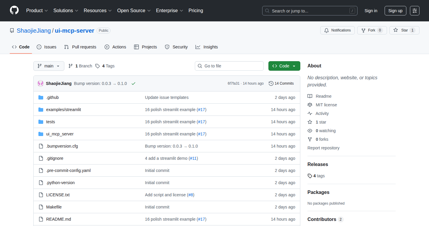 ui-mcp-server: AI-Powered UI Specification Generator