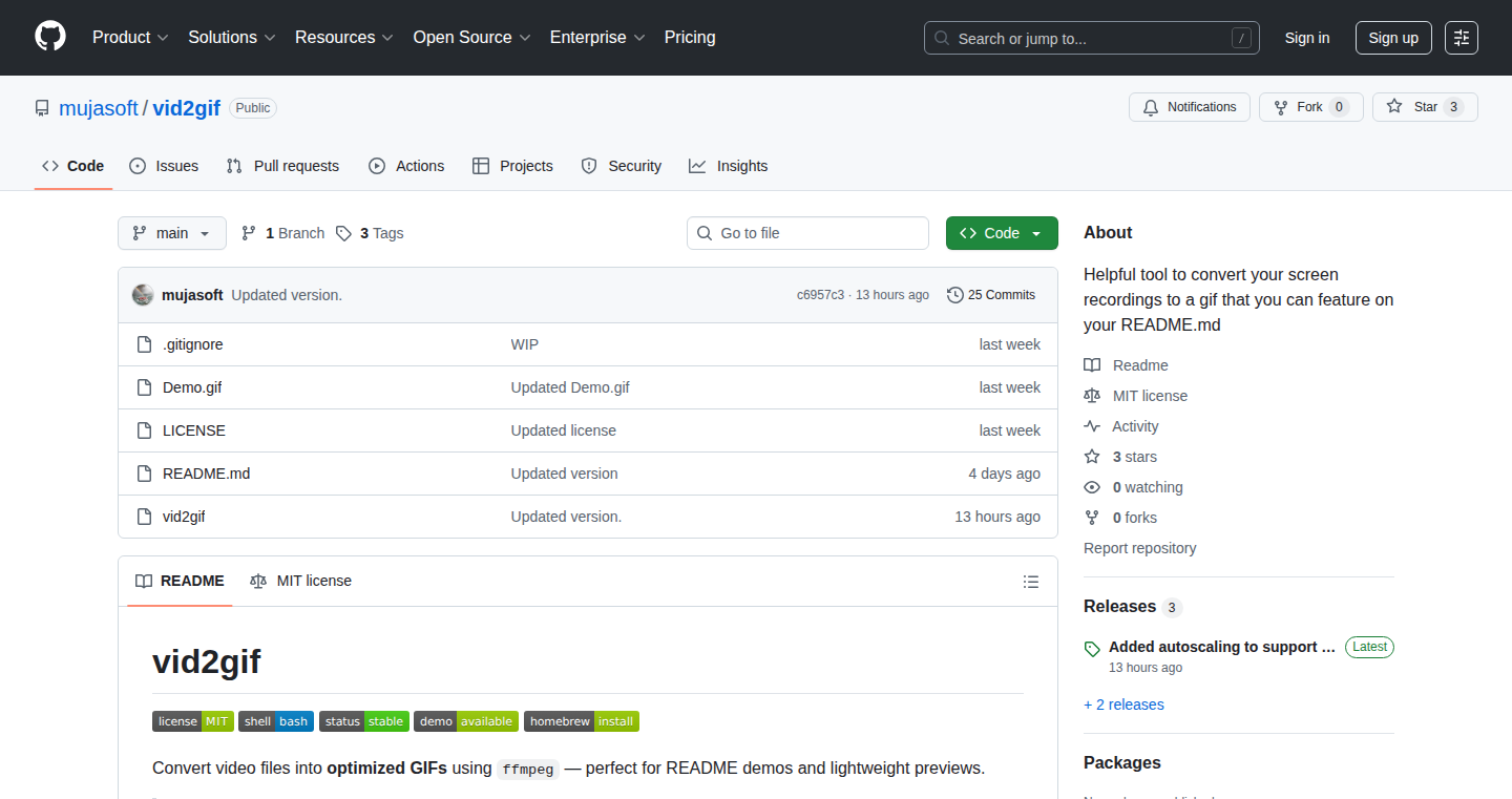 Vid2gif: Local Video-to-GIF Converter for Developers