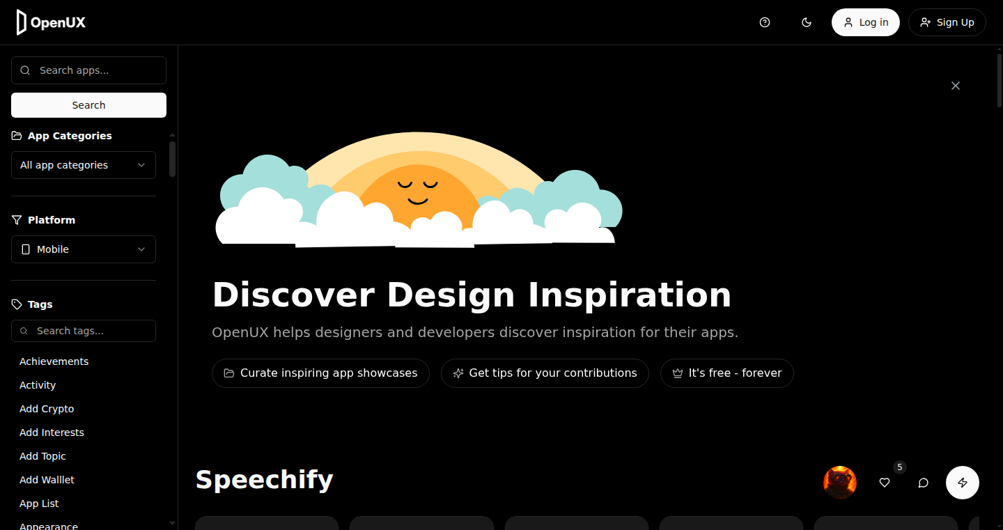 OpenUX: The Free UI Component Playground