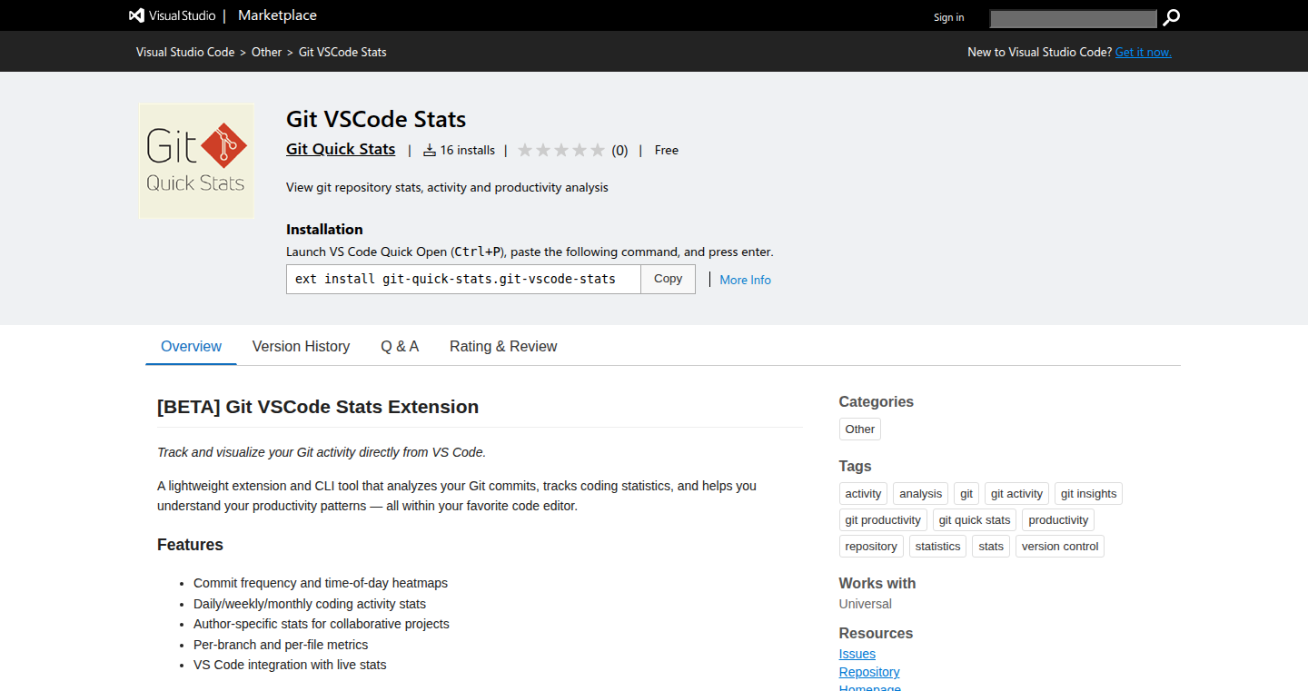 VSCode 快速 Git 统计助手