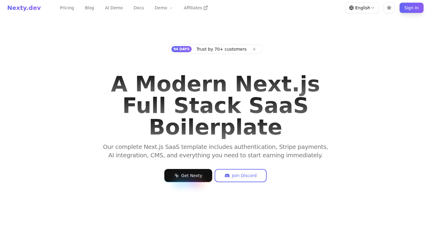 Nexty.dev:Next.js SaaSのための革新的なボイラープレート
