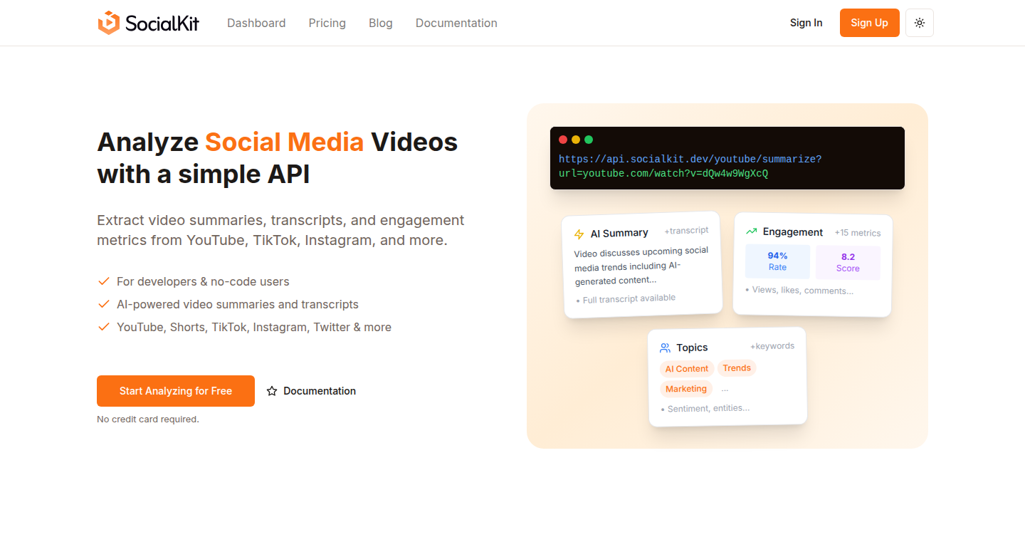 SocialKit: ソーシャルメディアデータ抽出API