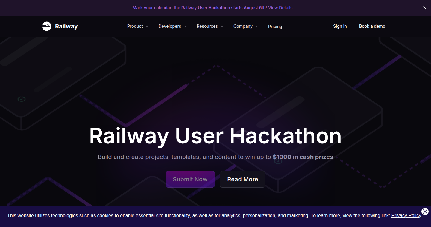 Railway Hackathonテンプレート作成プロジェクト