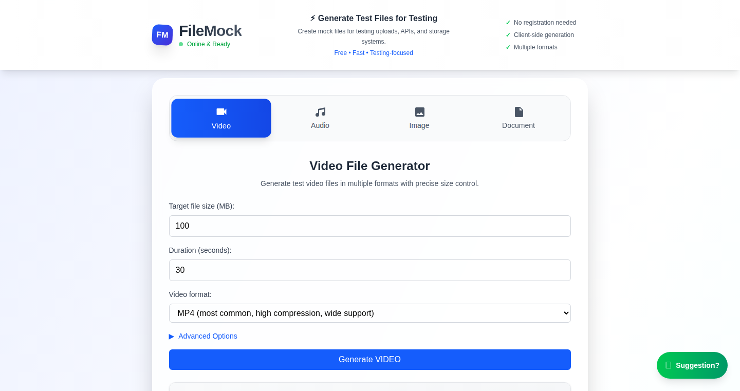 FileMock:開発者向けファイル生成ツール