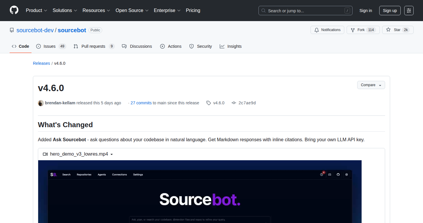 Sourcebot - 自然言語でコードを理解する