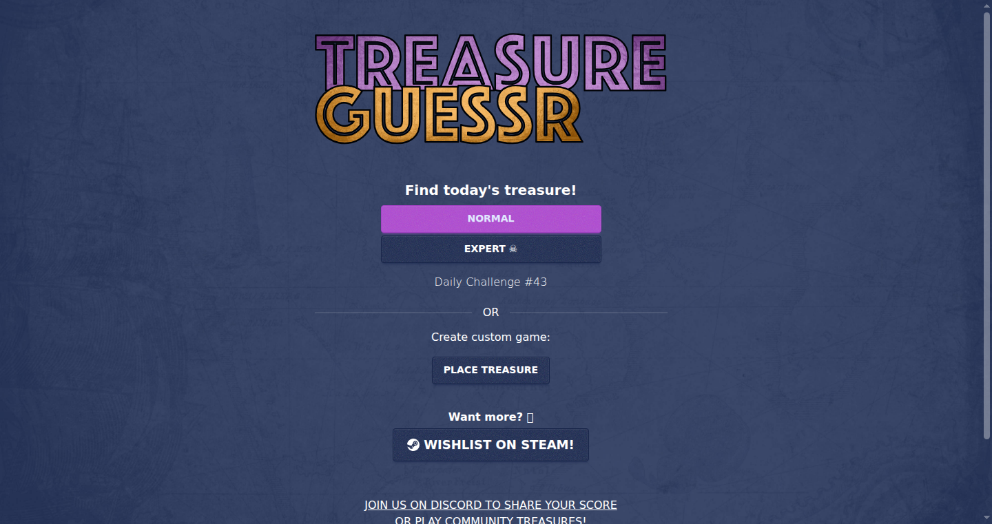 Treasure Guessr: 地図宝探しゲーム