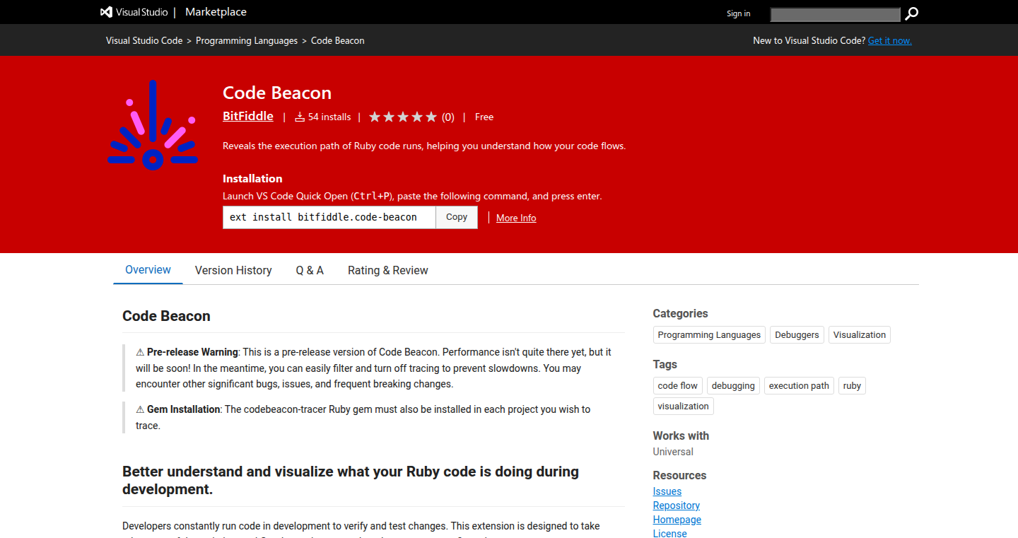 コードビーコン:Rubyコードの可視化ツール