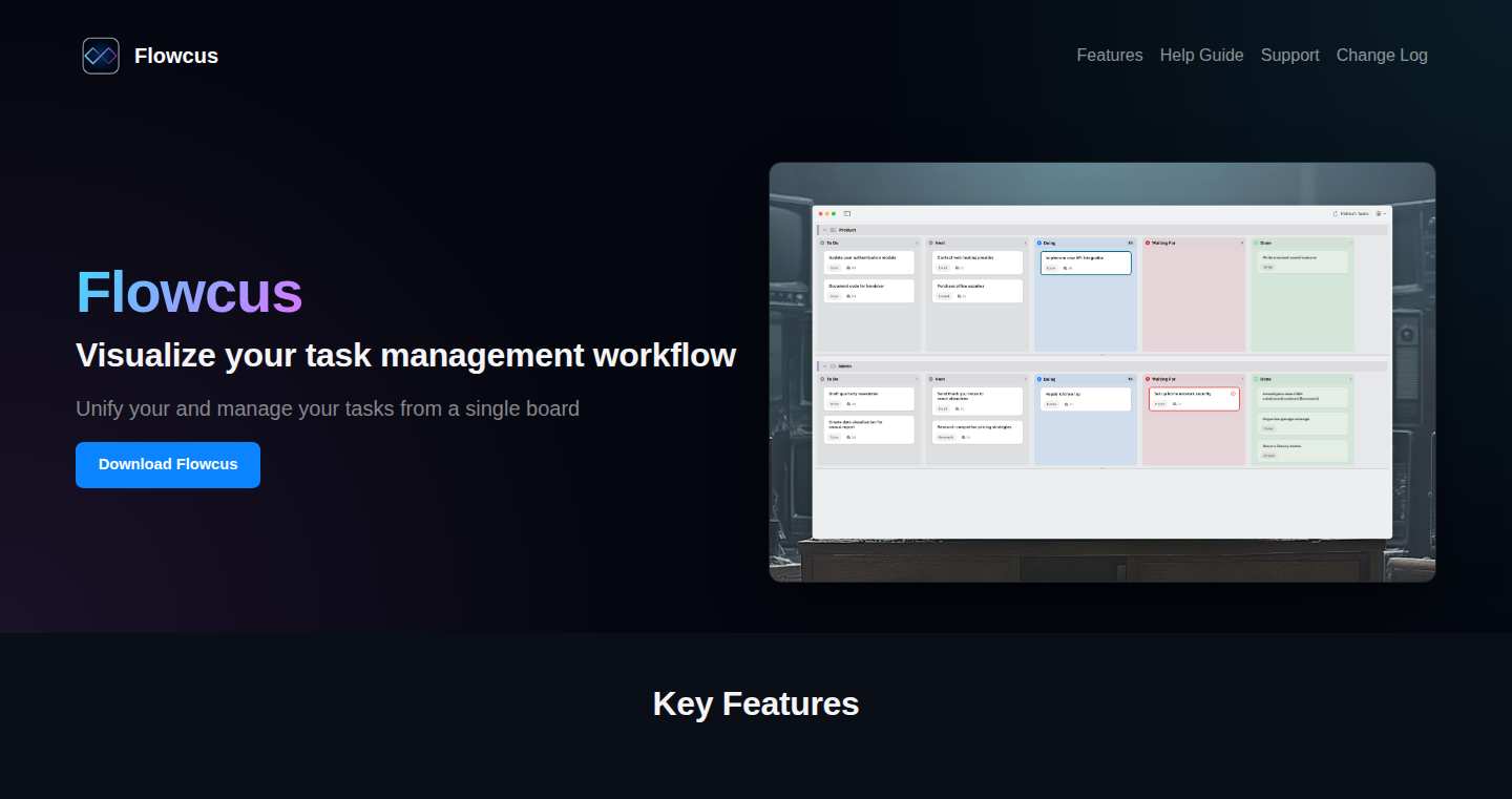 Flowcus – OmniFocus と Apple Reminders のための可視化 Kanban ボード
