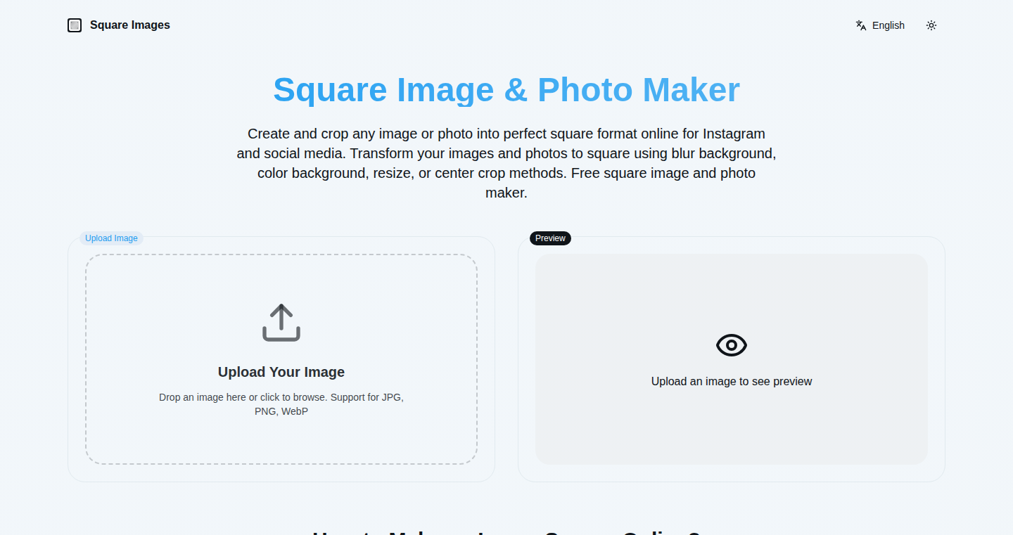 SquareImage変換ツール - ワンクリックで画像を正方形に